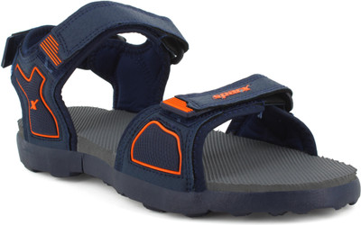 Sparx SS 9001 Men Sandals(Blue, Orange , 6)