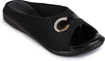 Kapichino Women Wedges(Black , 3)