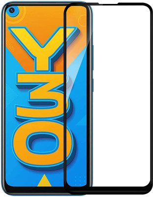 GDBUY Edge To Edge Tempered Glass for Vivo Y30(Pack of 1)