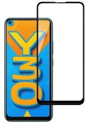 GDBUY Edge To Edge Tempered Glass for Vivo Y30(Pack of 1)