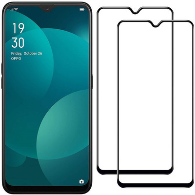 MobiTracs Edge To Edge Tempered Glass for OPPO F11(Pack of 2)