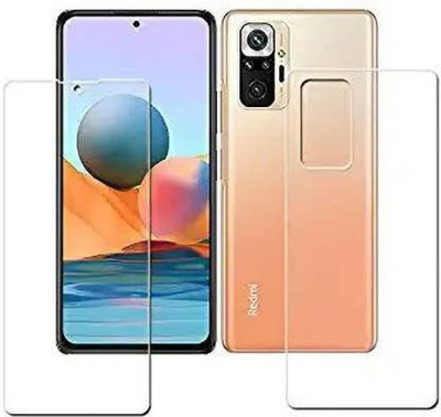Firstkart Front and Back Tempered Glass for Redmi Note 10 Pro(Pack of 2)
