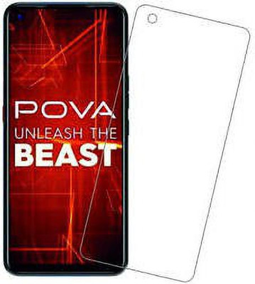 VPrime Edge To Edge Tempered Glass for LUXURY:-Tecno spark 6(Pack of 1)