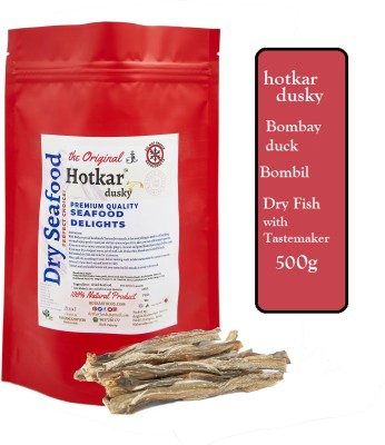 hotkar Pure Dry Salted Nutritious Bombay duck Fish(Bombil) 500gms/300pcs approx Clean 500 g(Pack of 1)