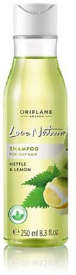 Oriflame love nature shampoo for oily hair with nettle and lemon(0.25 L)