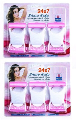 World Wide Villa Disposable Body & Bikini Shaving Razor For Women and Girls Hair Remover RAZOR(Pack of 12)