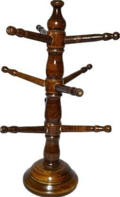 Wellwood Mart Bangle Stand For Home Decor Decorative Showpiece - 38 cm (Wood, Brown) Decorative Showpiece  -  12 cm(Wood, Brown, Black)