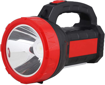FIRSTLIKE High Range Portable Rechargeable Bright Led Laser Long Range Torch Light With Side Tube Emergency Light Torch(Multicolor, 20 cm, Rechargeable)