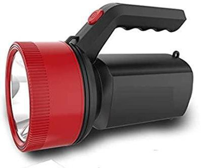 FIRSTLIKE 50 Watt Laser Light Long Range Blinker LED Torch with 2000mAh Rechargeable Battery Torch(Red, Black, 21 cm, Rechargeable)