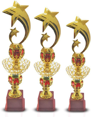 BAREEZÉ PURE Trophy Metallic Fiber Gold award cup Trophy For Party Celebrations, Ceremony, Appreciation Gift, Sport, Academy, Awards For Teachers And Students cricket trophy Trophy(20 inch)