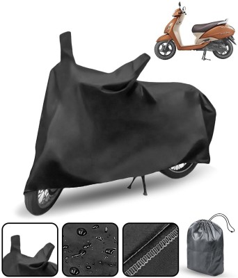 AutoRetail Waterproof Two Wheeler Cover for TVS(Jupiter, Black)