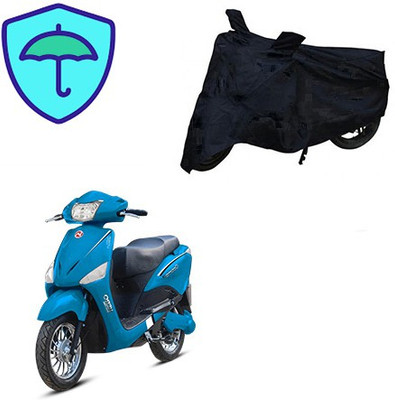 Feel heaven Two Wheeler Cover for Hero(Electric, Black)