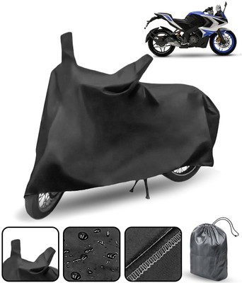 MMSSTAR Waterproof Two Wheeler Cover for Bajaj(Pulsar RS 200, Black)