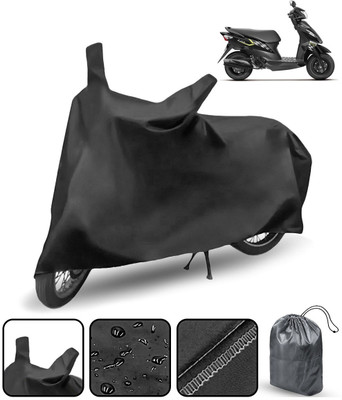 THE REAL ARV Waterproof Two Wheeler Cover for Suzuki(Let's, Black)
