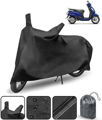 AutoRetail Waterproof Two Wheeler Cover for Suzuki(Access SE, Black)