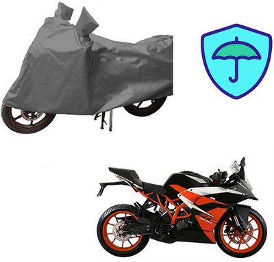 Atulit enterprises Waterproof Two Wheeler Cover for KTM(RC 200, Grey)
