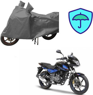 Atulit enterprises Waterproof Two Wheeler Cover for Bajaj(Pulsar 150 DTS-i, Grey)