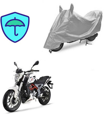 saanvi Two Wheeler Cover for DSK Benelli(TNT 25, Silver)
