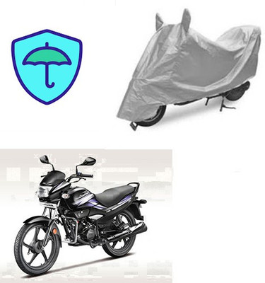 Feel heaven Two Wheeler Cover for Hero(Super Splendor, Silver)