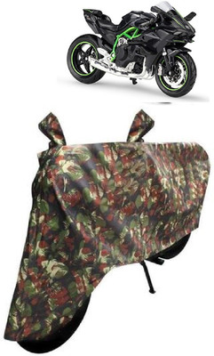 BIKECOVER Two Wheeler Cover for Kawasaki(Ninja, Green)