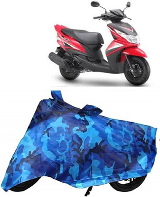 BIKECOVER Two Wheeler Cover for Yamaha(Ray Z, Blue)
