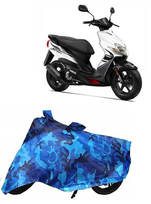 BIKECOVER Two Wheeler Cover for Yamaha(Jog R, Blue)