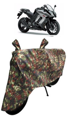 BIKECOVER Two Wheeler Cover for Kawasaki(Ninja 1000, Green)