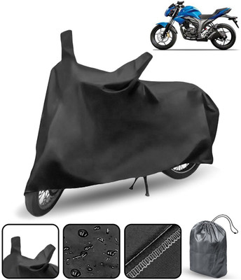 AutoRetail Waterproof Two Wheeler Cover for Suzuki(Gixxer, Black)