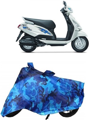 BIKECOVER Two Wheeler Cover for Suzuki(Swish, Blue)