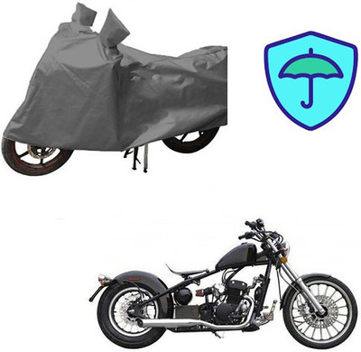RPSENTTERPR Waterproof Two Wheeler Cover for Harley Davidson(Bobber 350, Grey)