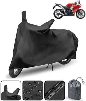 MMSSTAR Waterproof Two Wheeler Cover for Honda(CBR 250R, Black)