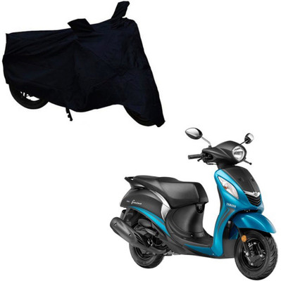 ABS AUTO TREND Two Wheeler Cover for Yamaha(Fascino, Black)