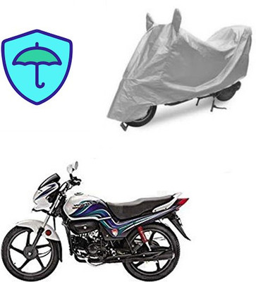Feel heaven Two Wheeler Cover for Hero(Passion Pro TR, Silver)