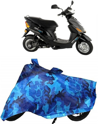 BIKECOVER Two Wheeler Cover for Hero(Electric Zippy, Blue)