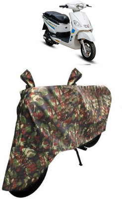 BIKECOVER Two Wheeler Cover for Hero(Electric, Green)
