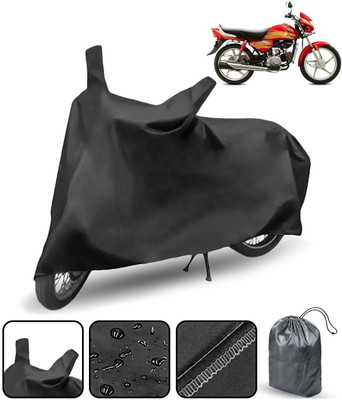 THE REAL ARV Waterproof Two Wheeler Cover for Hero(HF Deluxe, Black)
