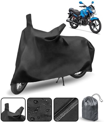 AutoRetail Waterproof Two Wheeler Cover for Hero(Glamour FI, Black)