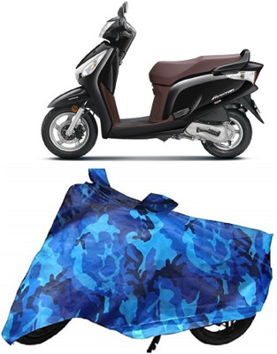 BIKECOVER Two Wheeler Cover for Honda(Aviator, Blue)