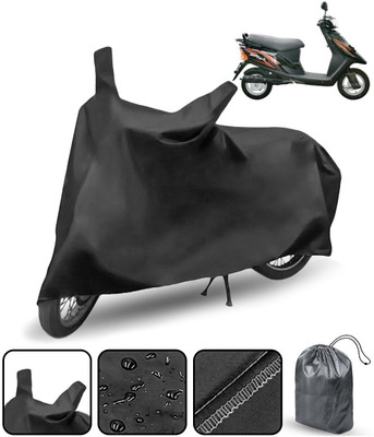 THE REAL ARV Waterproof Two Wheeler Cover for TVS(Teenz, Black)