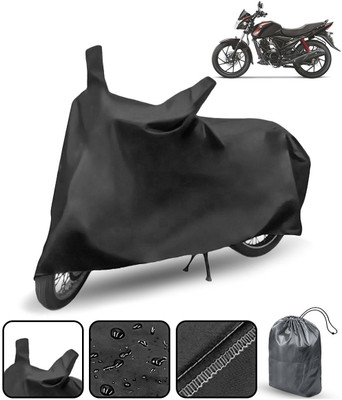 Gavya Two Wheeler Cover for Suzuki(Sling Shot Plus, Black)