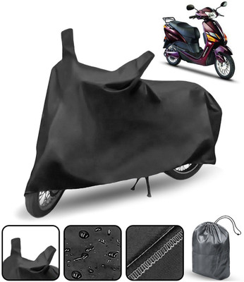 AutoRetail Waterproof Two Wheeler Cover for Hero Electric(Electric Optima, Black)