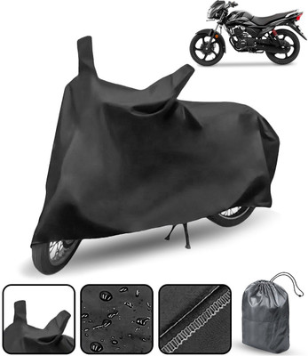 AutoRetail Waterproof Two Wheeler Cover for TVS(Victor New, Black)
