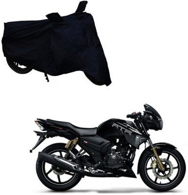 ABS AUTO TREND Two Wheeler Cover for TVS(Apache RTR 180, Black)