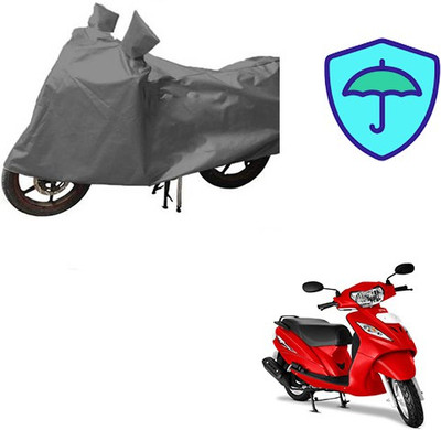 Atulit enterprises Waterproof Two Wheeler Cover for TVS(Wego, Grey)