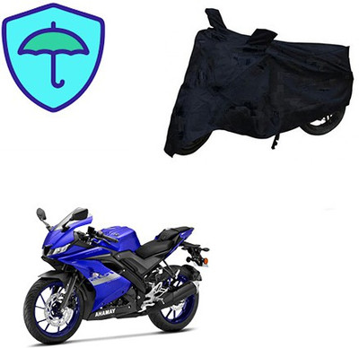 Feel heaven Two Wheeler Cover for Yamaha(R15 V3, Black)