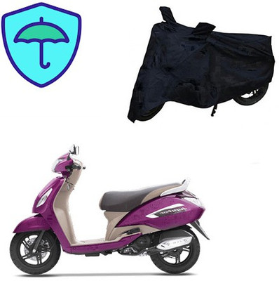 Feel heaven Two Wheeler Cover for TVS(Jupiter, Black)