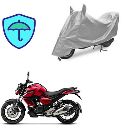 Feel heaven Two Wheeler Cover for Yamaha(FZ-S, Silver)