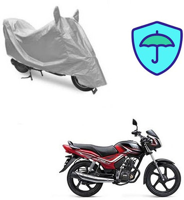 Atulit enterprises Waterproof Two Wheeler Cover for TVS(Star City, Silver)