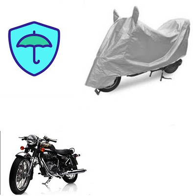 Feel heaven Two Wheeler Cover for Royal Enfield(Electra Delux, Silver)