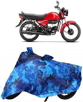 BIKECOVER Two Wheeler Cover for Hero(CD deluxe, Blue)
